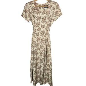 Vtg City Triangles Y2K Floral Corset Tie Dress Summer Sundress Fairy‎ Retro 11